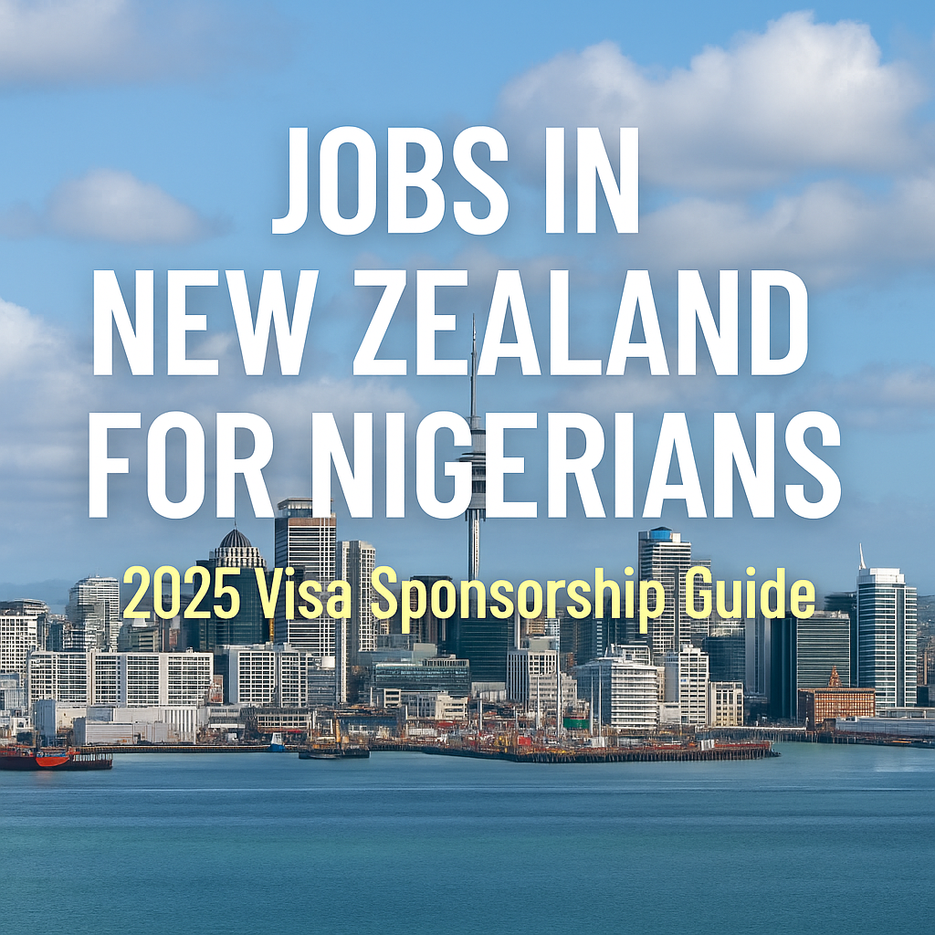 Jobs in New Zealand for Immigrants with Visa Sponsorship – A Nigerian’s Guide